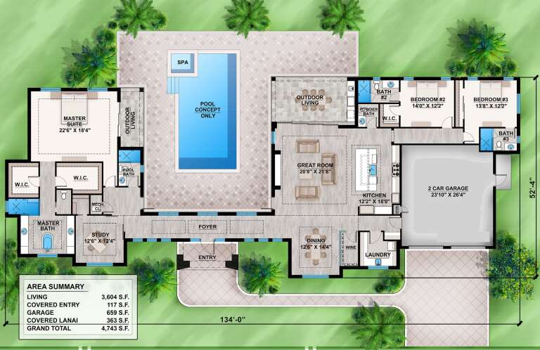 House Plan House Plan #25506 Drawing 1