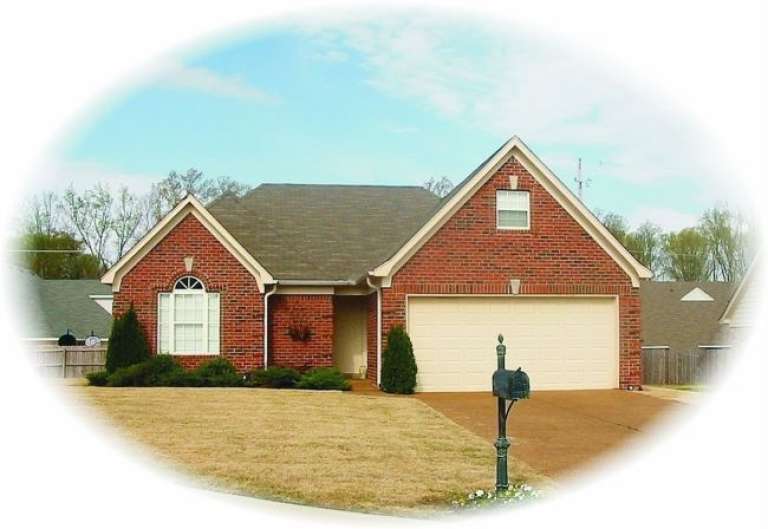 French Country House Plan #053-00283 Elevation Photo