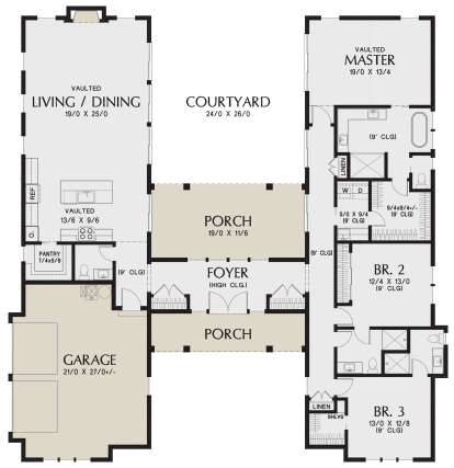 Main Floor for House Plan #2559-00924