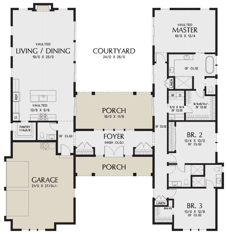 House Plan House Plan #25510 Drawing 1