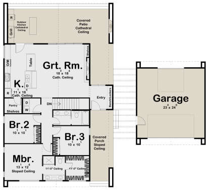 Main Floor for House Plan #963-00548