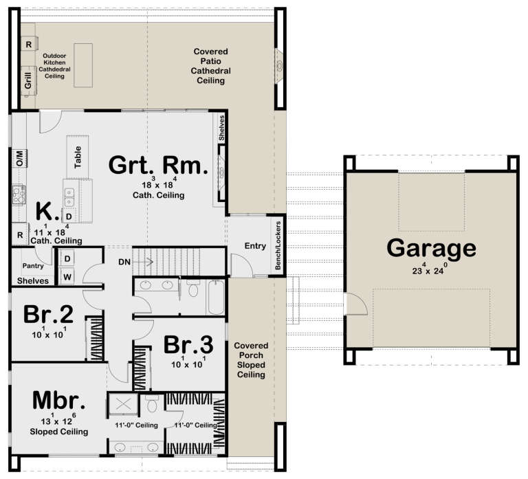 House Plan House Plan #25513 Drawing 1