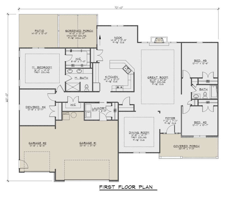 House Plan House Plan #25515 Drawing 1