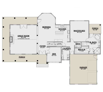 Main Floor for House Plan #5032-00093