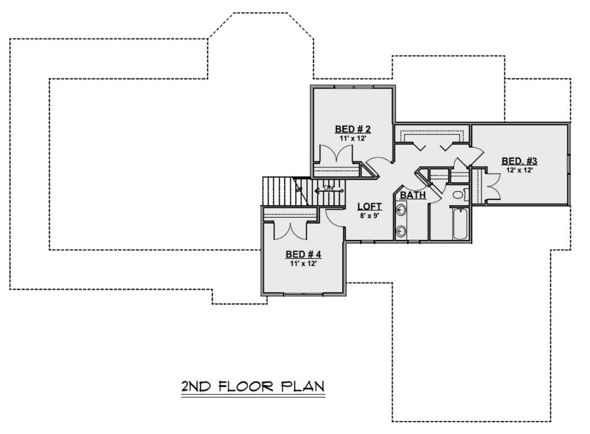 Second Floor for House Plan #5032-00093