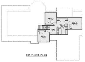 Second Floor for House Plan #5032-00093