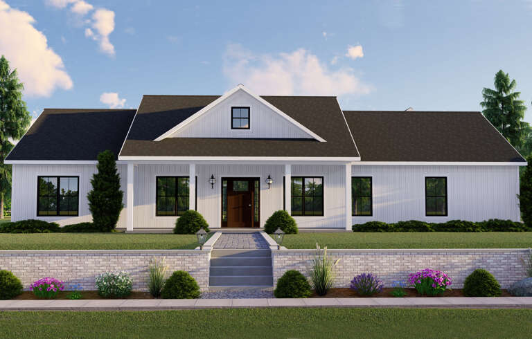 Modern Farmhouse House Plan #5032-00095 Elevation Photo