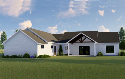 Modern Farmhouse House Plan #5032-00095 Elevation Photo