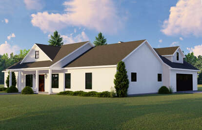 Modern Farmhouse House Plan #5032-00095 Elevation Photo