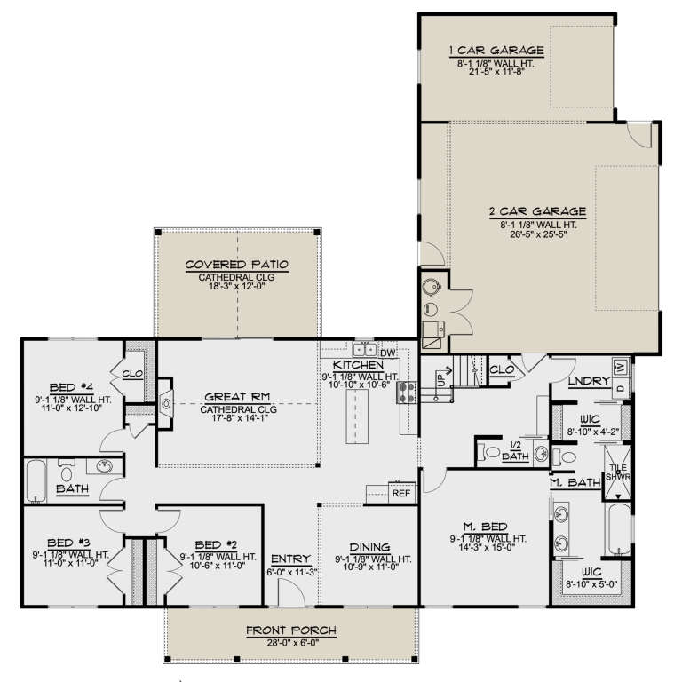 House Plan House Plan #25518 Drawing 1