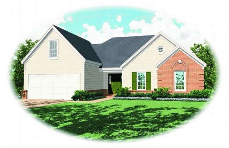 House Plan House Plan #2552 Front Elevation