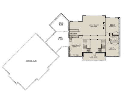 Basement for House Plan #5032-00097