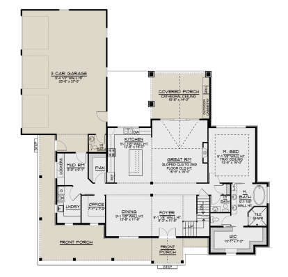 Main Floor for House Plan #5032-00098