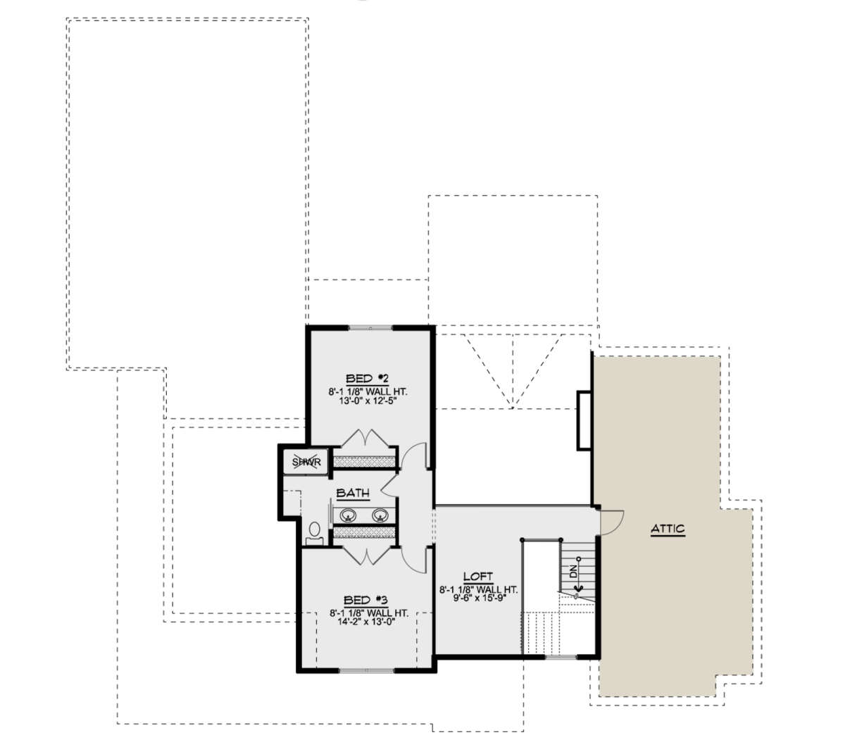 Second Floor for House Plan #5032-00098