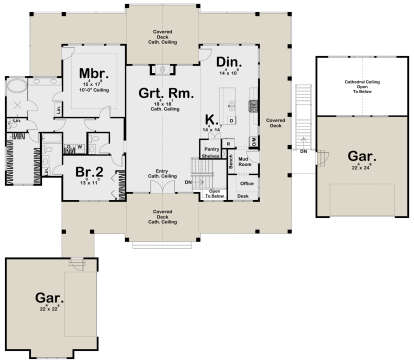 House Plan House Plan #25522 Drawing 1