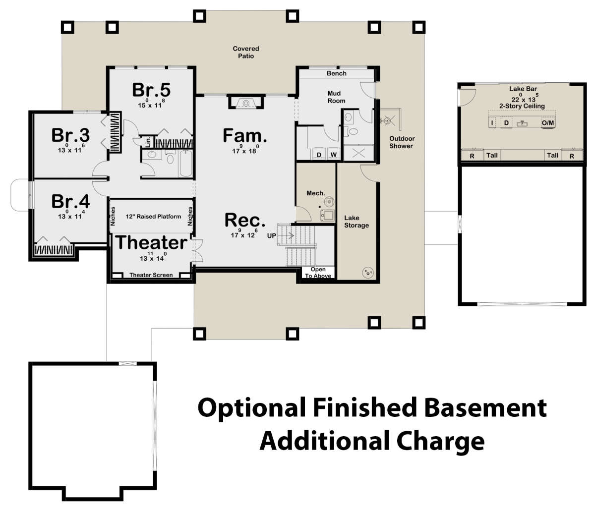 Basement for House Plan #963-00549