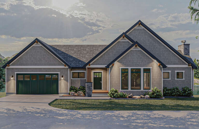 House Plan House Plan #25523 Front Elevation 