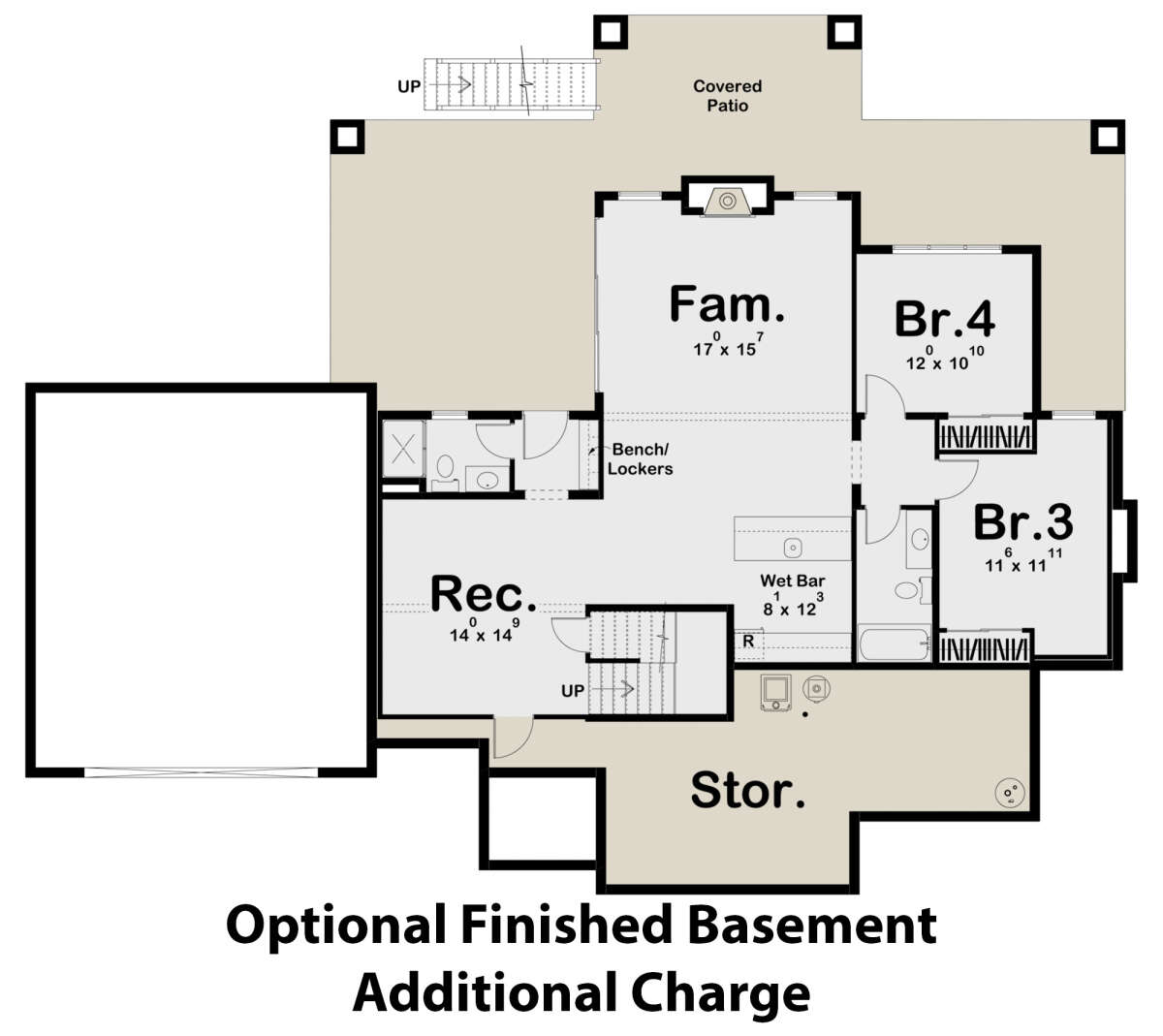 Basement for House Plan #963-00550