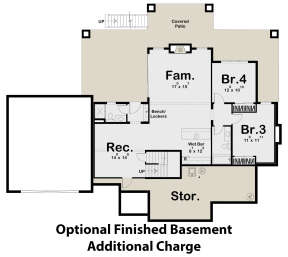 Basement for House Plan #963-00550