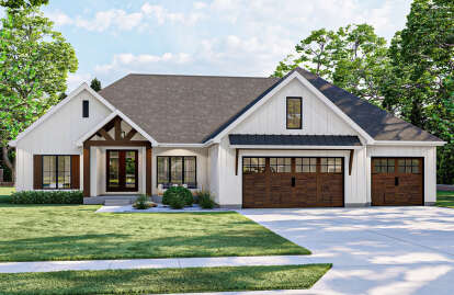3 Bed, 2 Bath, 2389 Square Foot House Plan - #963-00551