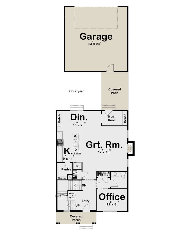 House Plan House Plan #25525 Drawing 1