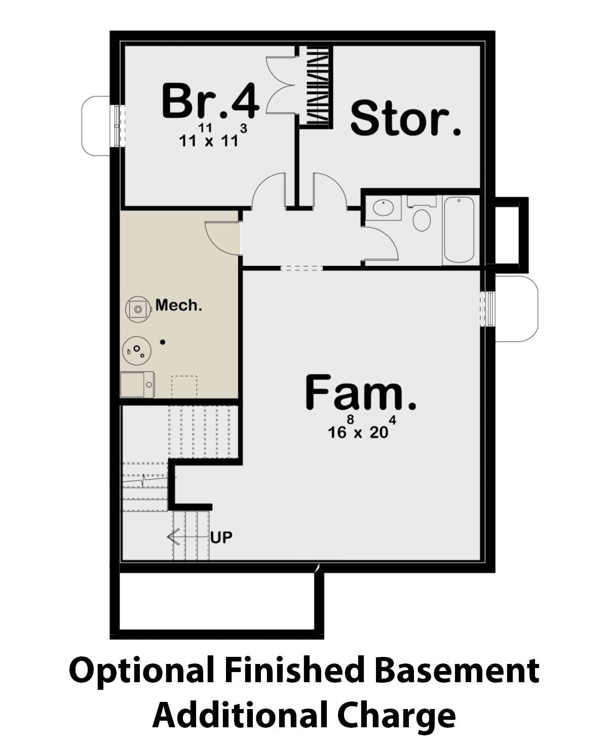 Basement for House Plan #963-00552