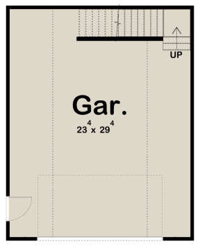 Garage Floor for House Plan #963-00554