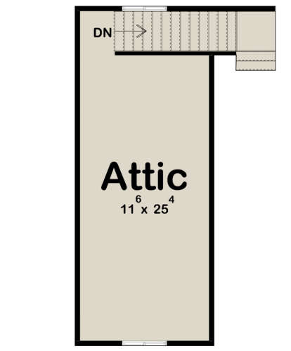 Attic Space for House Plan #963-00554