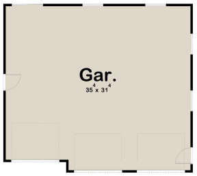Garage Floor for House Plan #963-00557