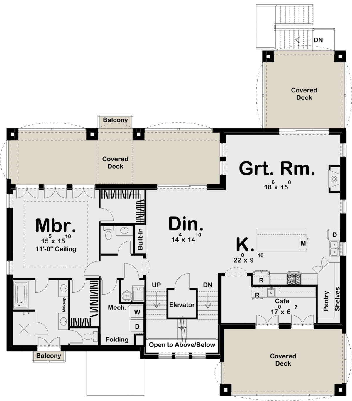 Second Floor for House Plan #963-00559