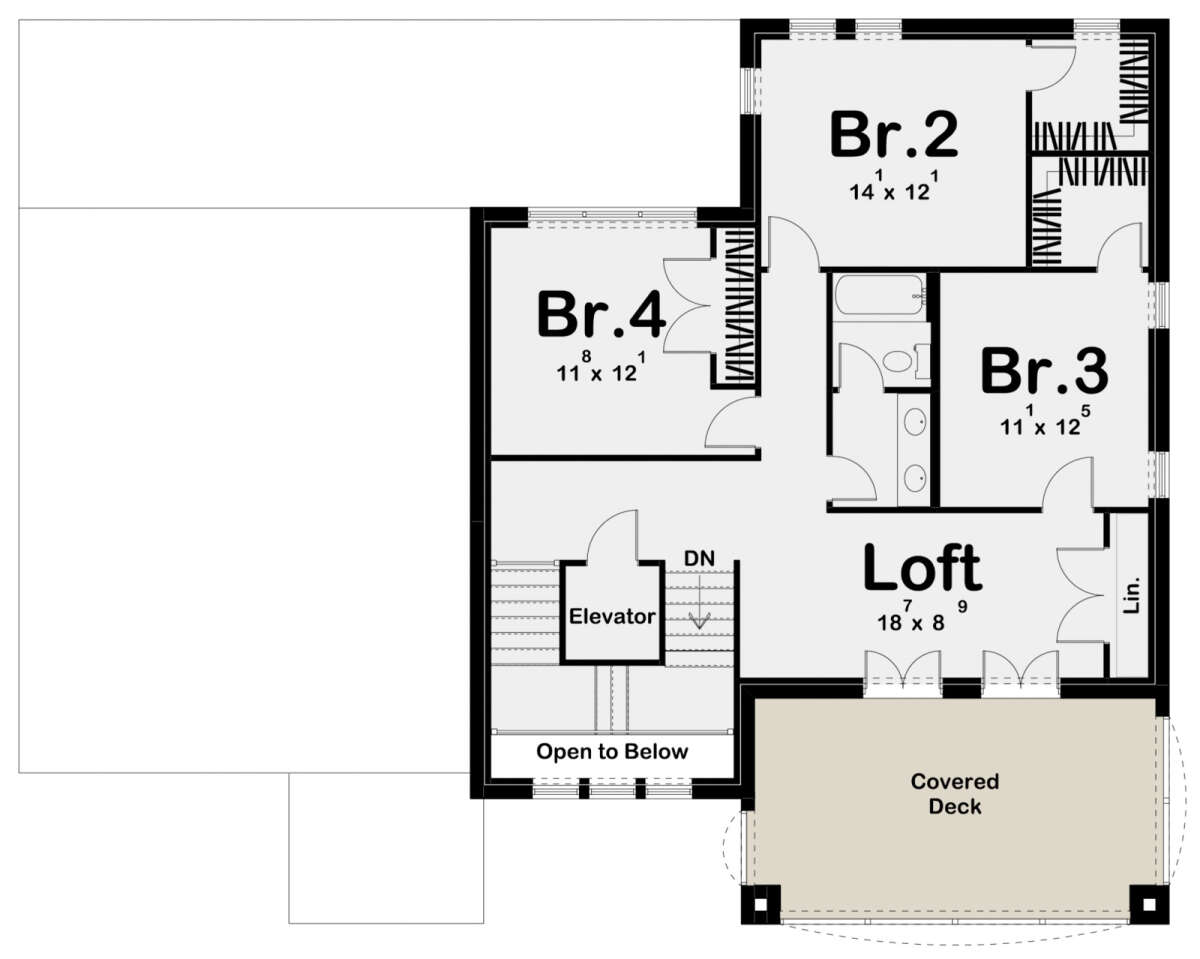 Third Floor for House Plan #963-00559