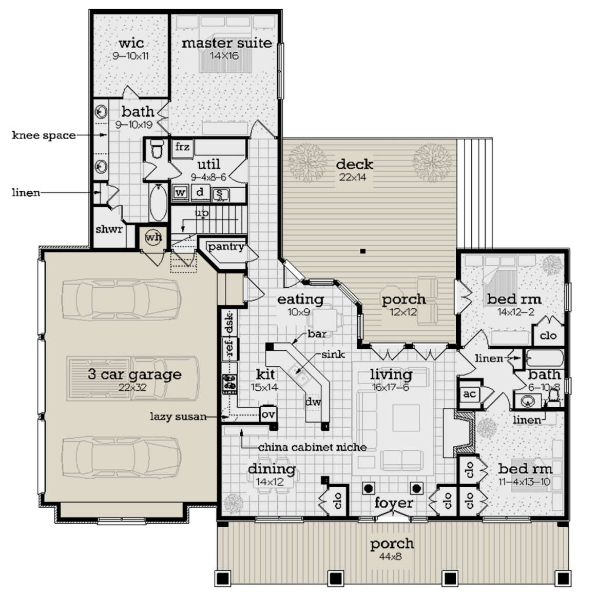 Main Floor for House Plan #048-00279