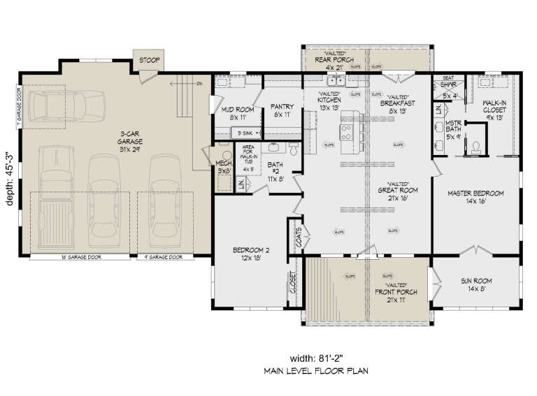 House Plan House Plan #25540 Drawing 1
