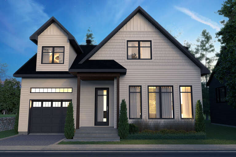 Modern Farmhouse House Plan #034-01288 Elevation Photo