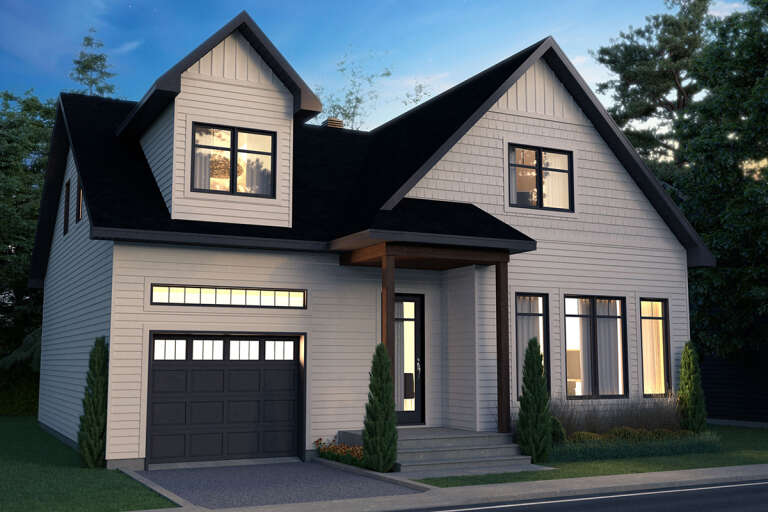 Modern Farmhouse House Plan #034-01288 Elevation Photo