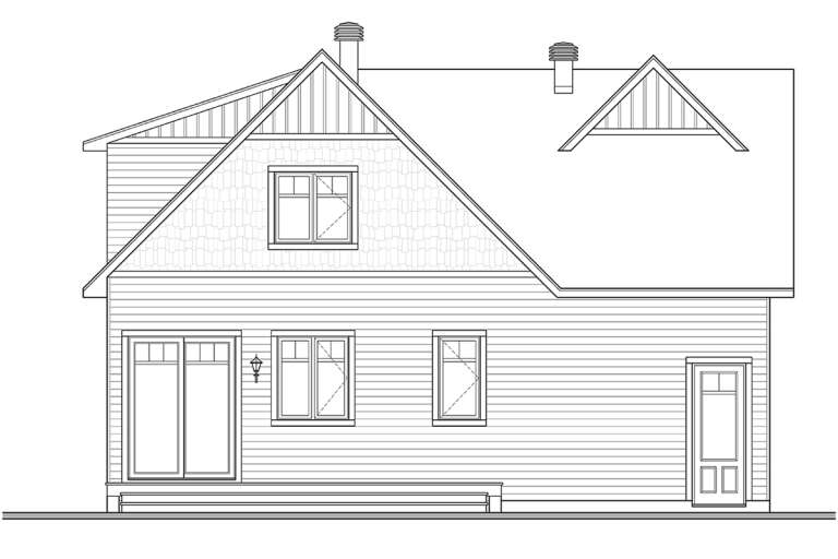 Modern Farmhouse House Plan #034-01288 Elevation Photo