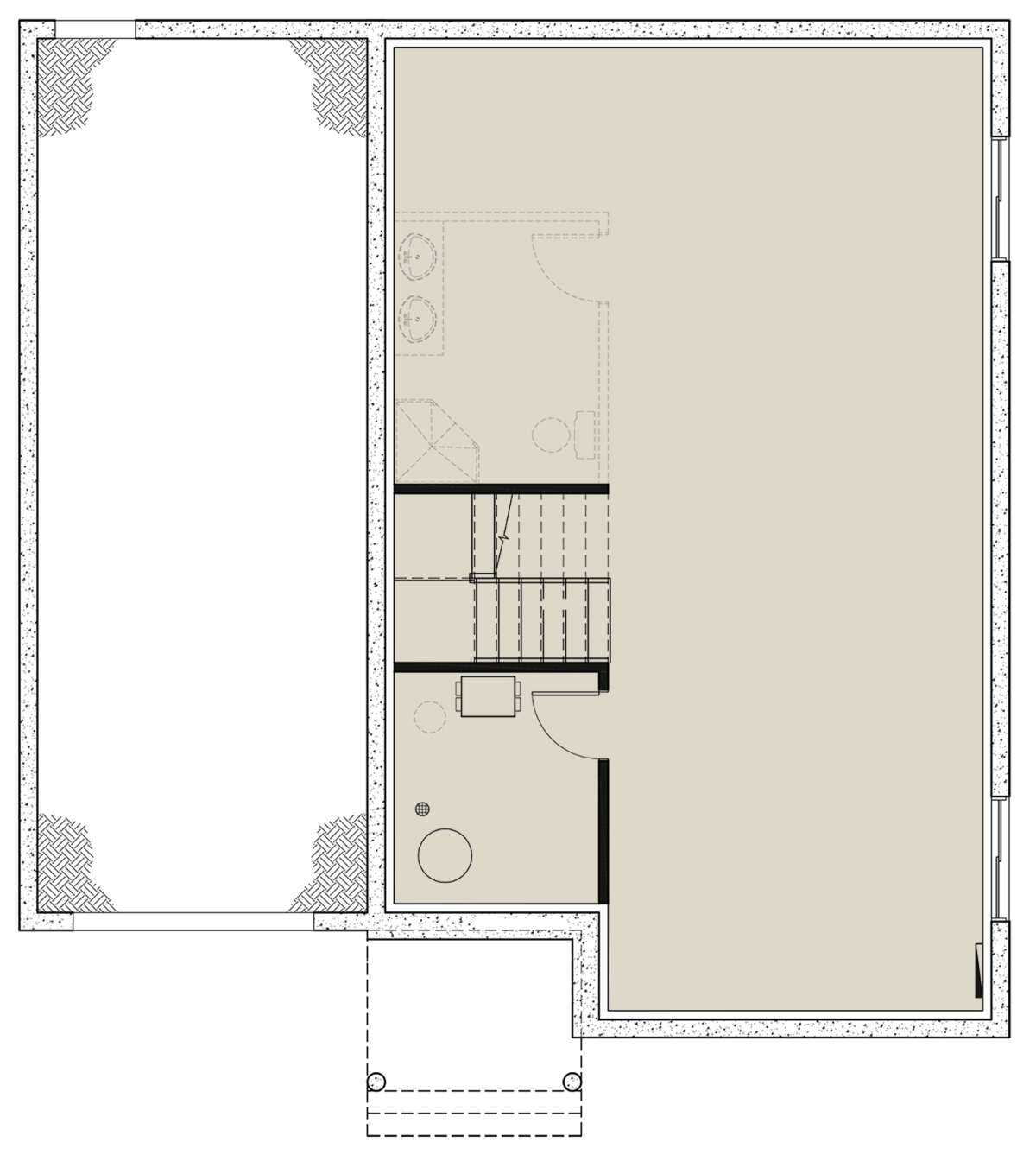 Basement for House Plan #034-01288