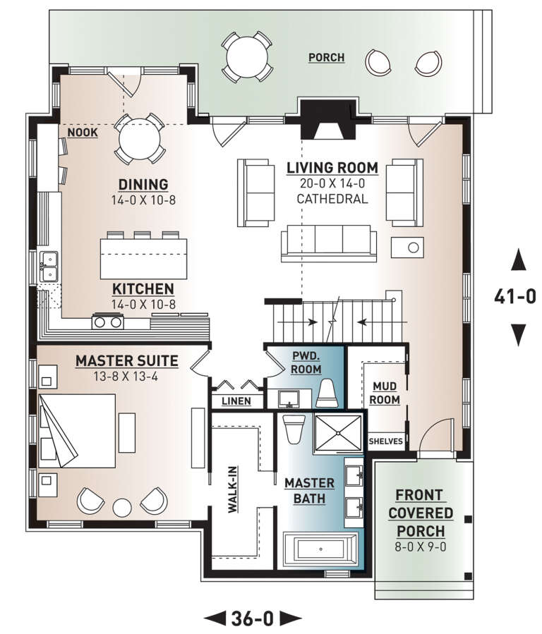 House Plan House Plan #25542 Drawing 1