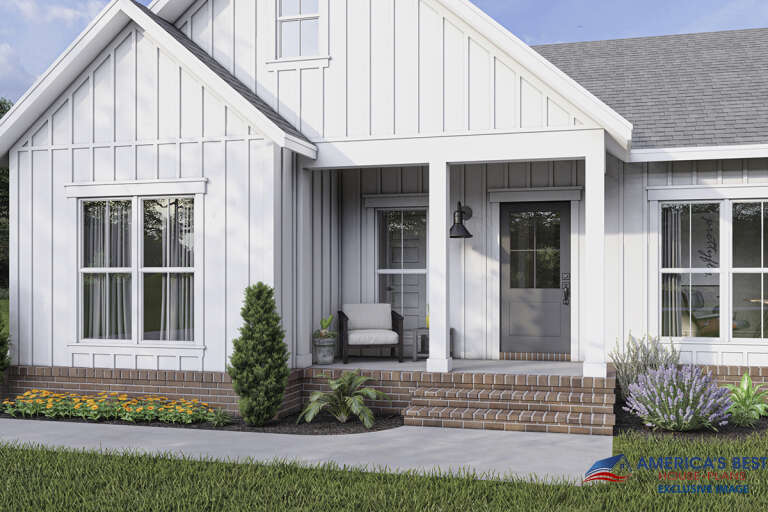 Modern Farmhouse House Plan #041-00249 Elevation Photo