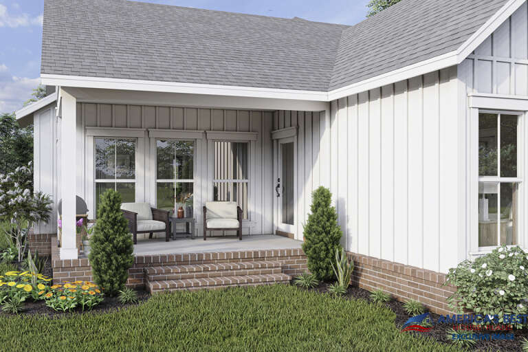 Modern Farmhouse House Plan #041-00249 Elevation Photo