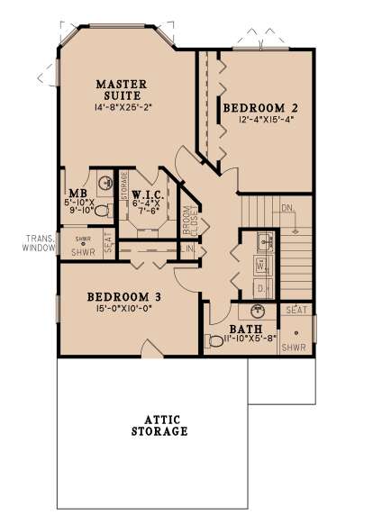 Second Floor for House Plan #8318-00205