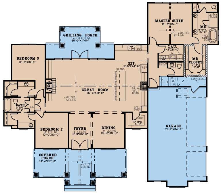 House Plan House Plan #25545 Drawing 1