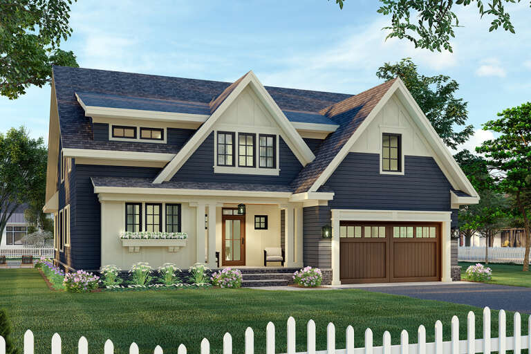 Modern Farmhouse House Plan #098-00339 Elevation Photo