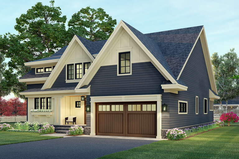 Modern Farmhouse House Plan #098-00339 Elevation Photo
