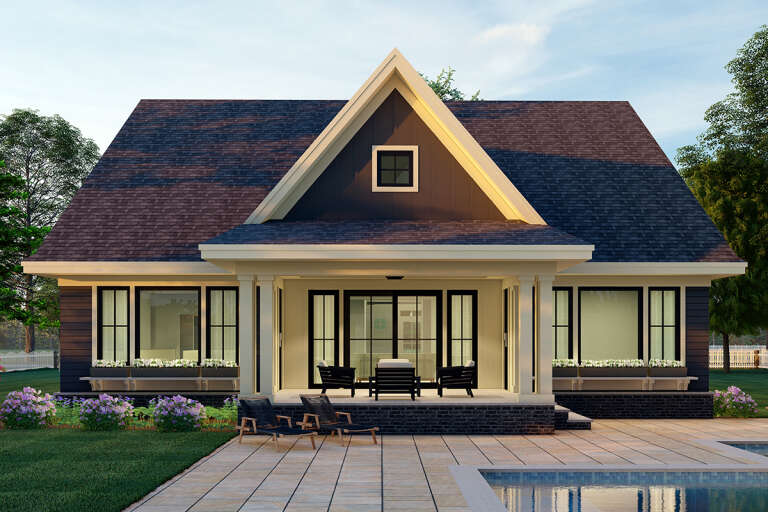 Modern Farmhouse House Plan #098-00339 Elevation Photo