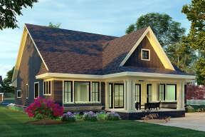 Modern Farmhouse House Plan #098-00339 Elevation Photo