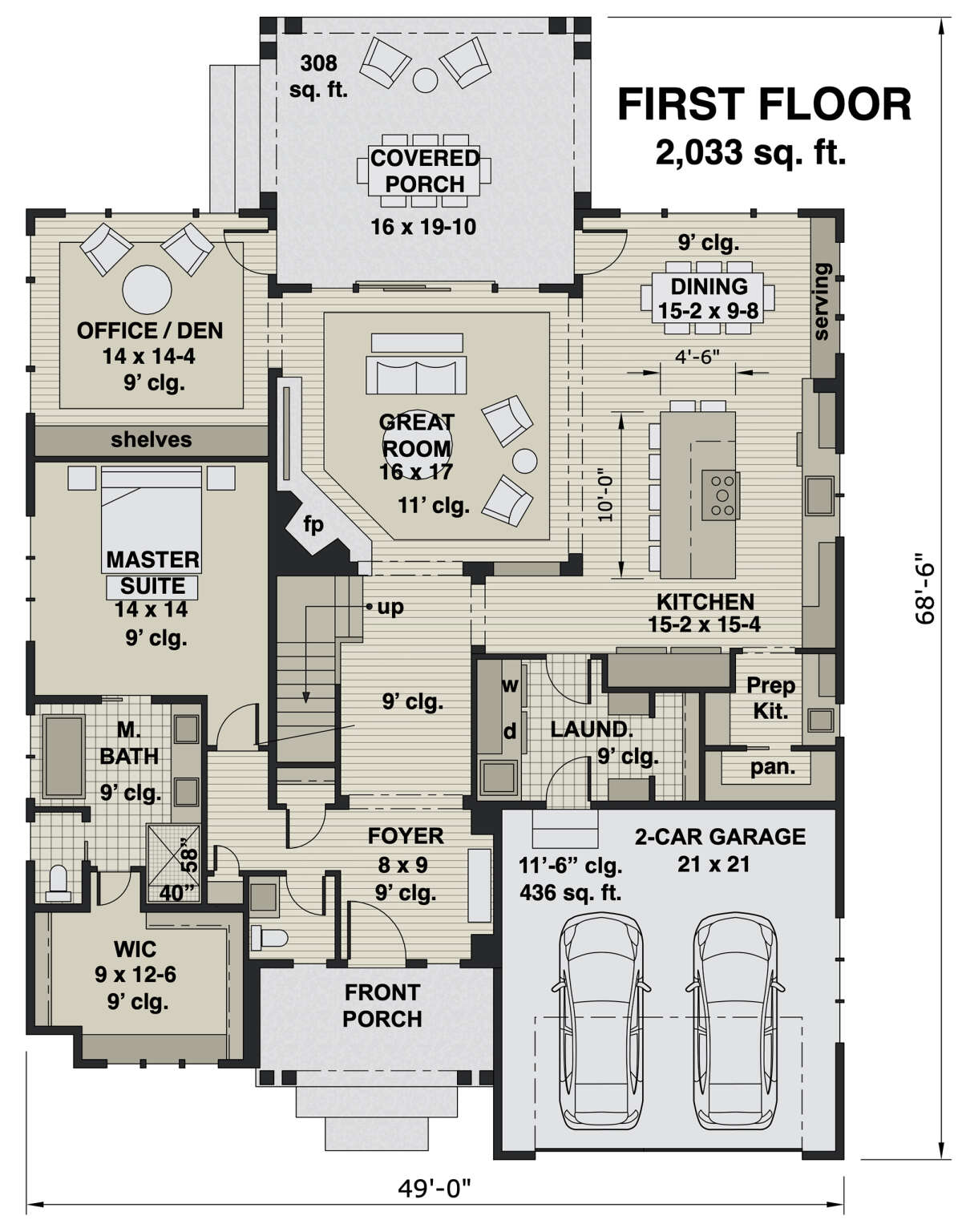 Main Floor for House Plan #098-00339
