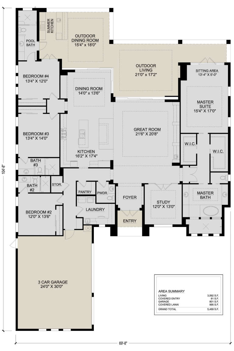House Plan House Plan #25550 Drawing 1