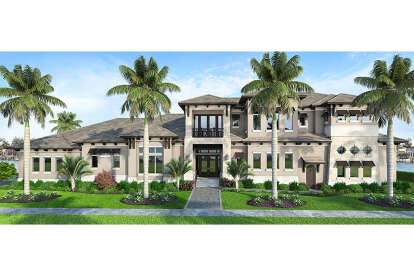 4 Bed, 5 Bath, 4836 Square Foot House Plan - #5565-00029