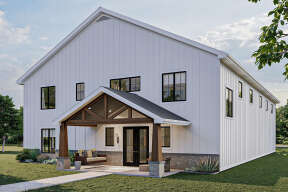 Barn House Plan #963-00562 Elevation Photo